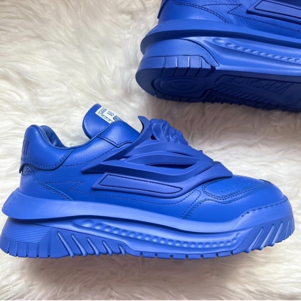 New! VERSACE Odissea Medusa Logo Platform Leather Sneakers IT 43 - Picture 7 of 10